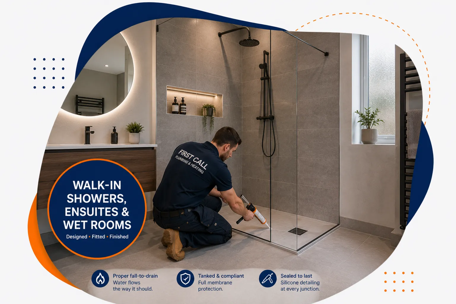 Walk-In Showers, Ensuites & Wet Room Fitting