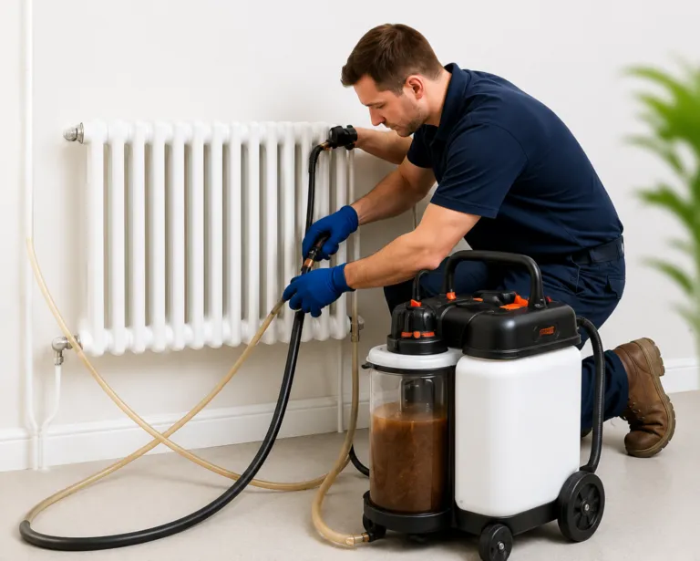Power Flushing for Gas Boiler Heating Systems
