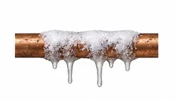 Frozen pipes during winter