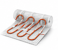 Electric underfloor heating mat installation